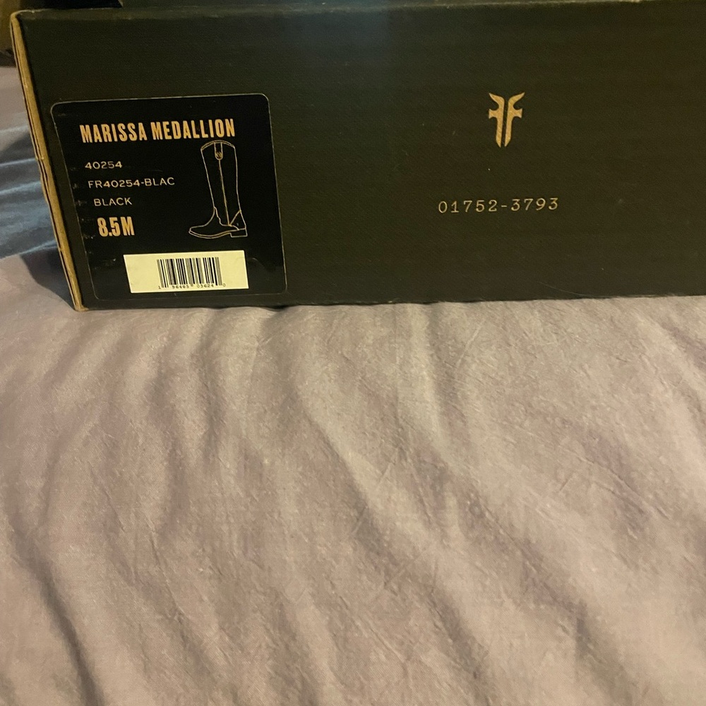 Frye Black Marissa Medallion Boots